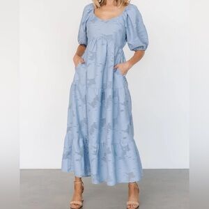 Baltic Born Hayward Dress | Dusty Blue | Size: L